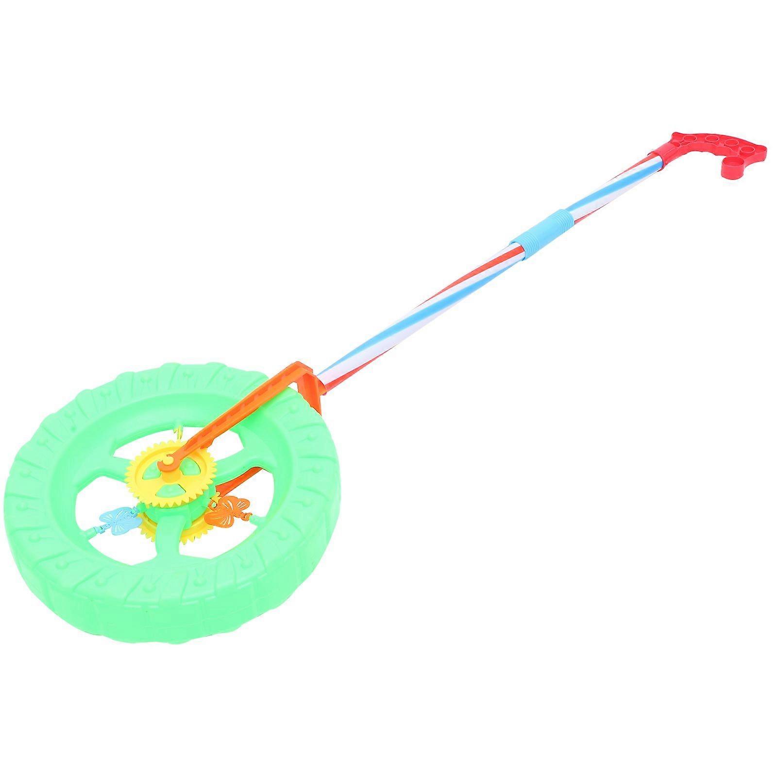 Plastic Walker Push Rod Toy Infant Rotating Roll Cart Walk Guiding Plaything