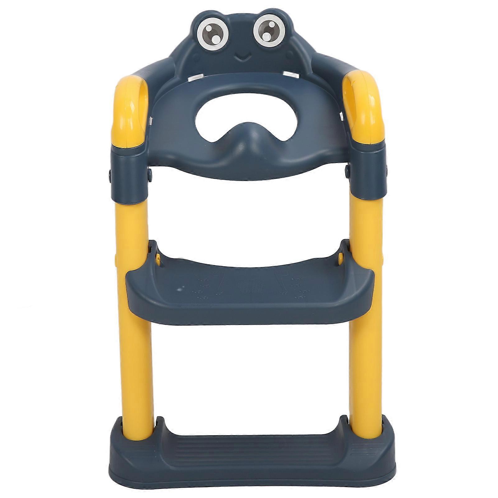 מושב סולם אסלה לגמילה מחיתולים מתכוונן שרפרף צעד מצויר מתקפל לילדים