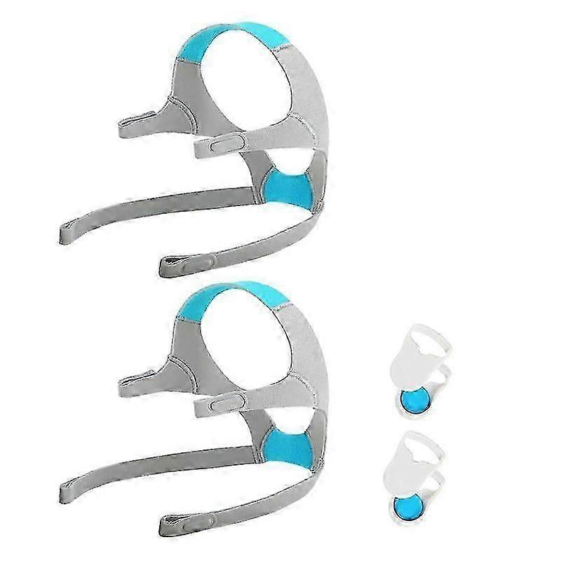 2 Packs Replacement Headgear Compatible with F20, with Magnetic Clips, Adjustable Replacement Headgear Strap for F20
