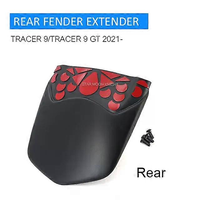 Motorcycle Accessories Black Front Fender Rear Mudguard Extender compatible for Yamaha Tracer 9 Tracer9 Tracer-9 GT 2021- Hugger Extension