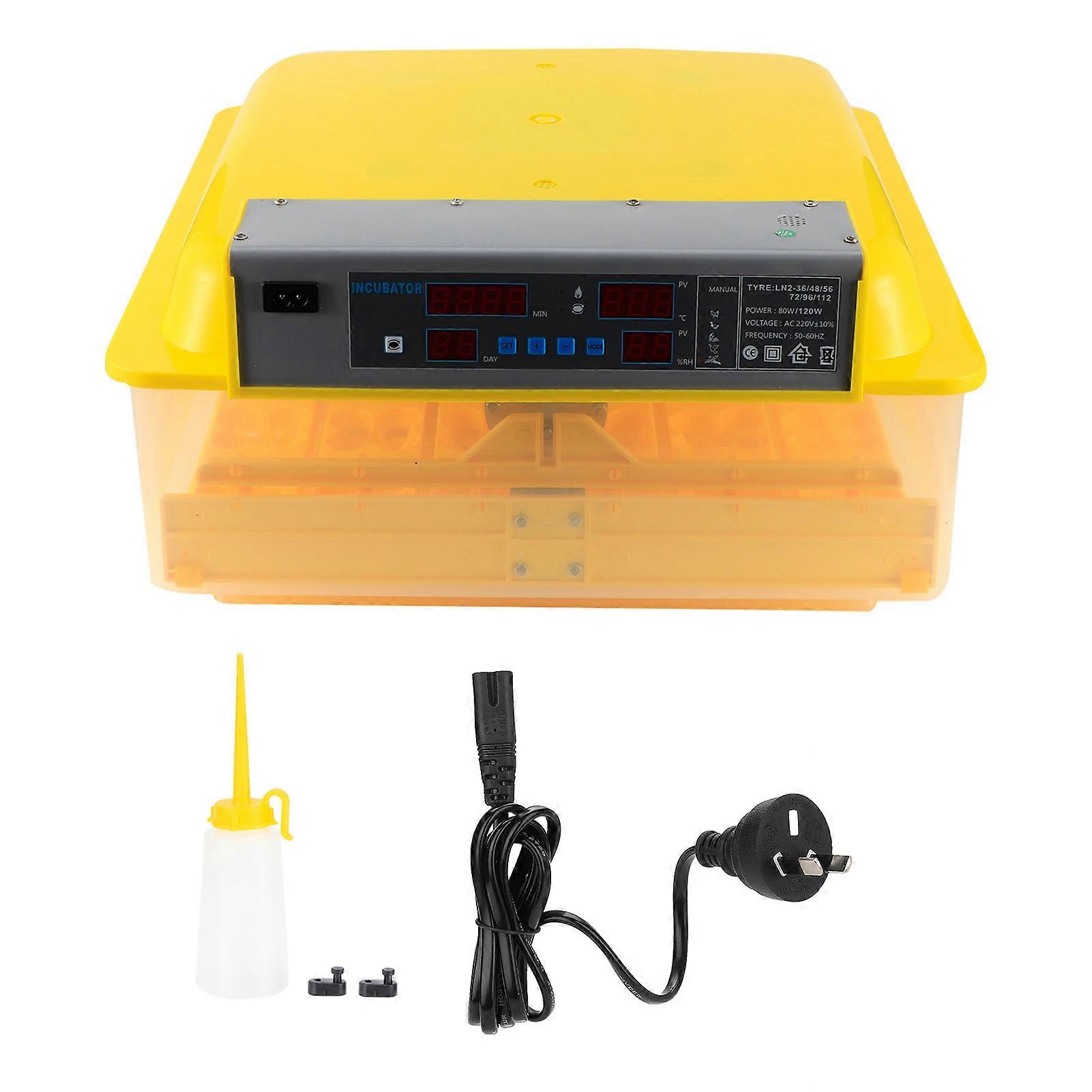Automatic Egg Incubator Small 220V Smart Egg Hatching Box with CE Certified for Chicken Duck Goose Bird Eggs Large Capacity Home Us