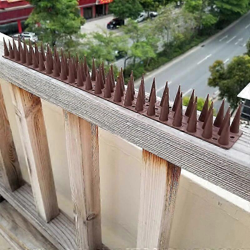 Plastic Anti-Bird Spikes for Fence/Wall - Pigeon/Cat Deterrent Security Garden Tool