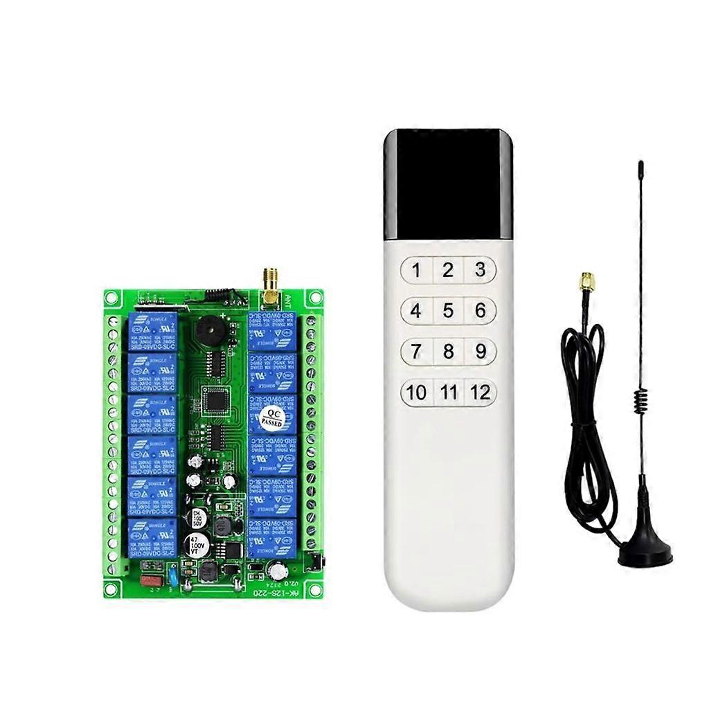 Commutateur de télécommande multi-appareils à 12 canauxFonctionnement facile et pratique