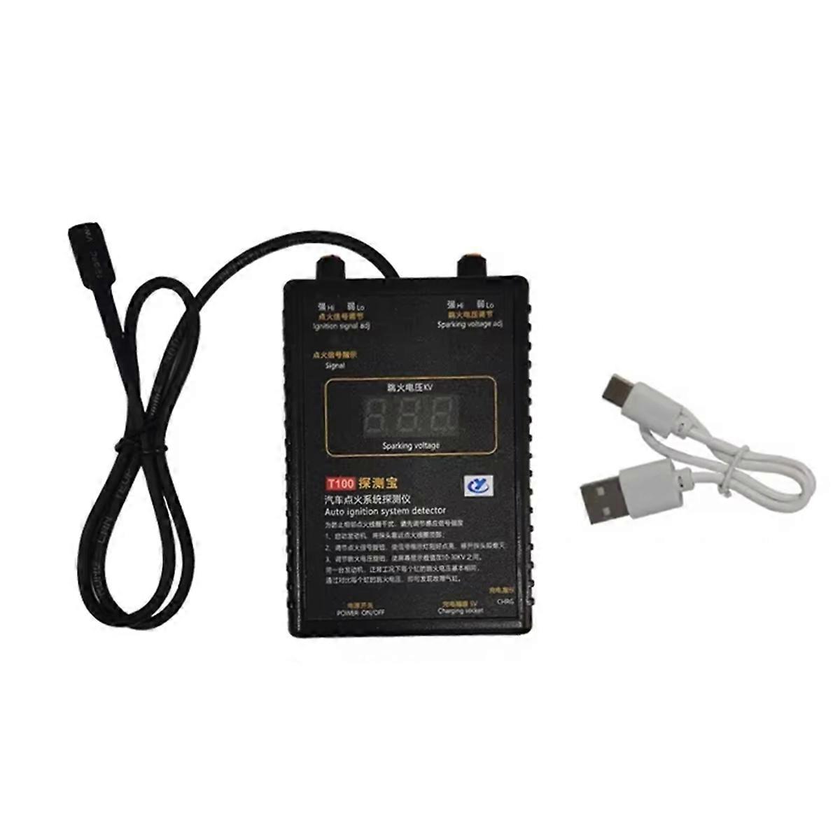 T100 Auto Ignition System Detector for 12V 24V Ignition System to Detection Ignition Signal and Spa