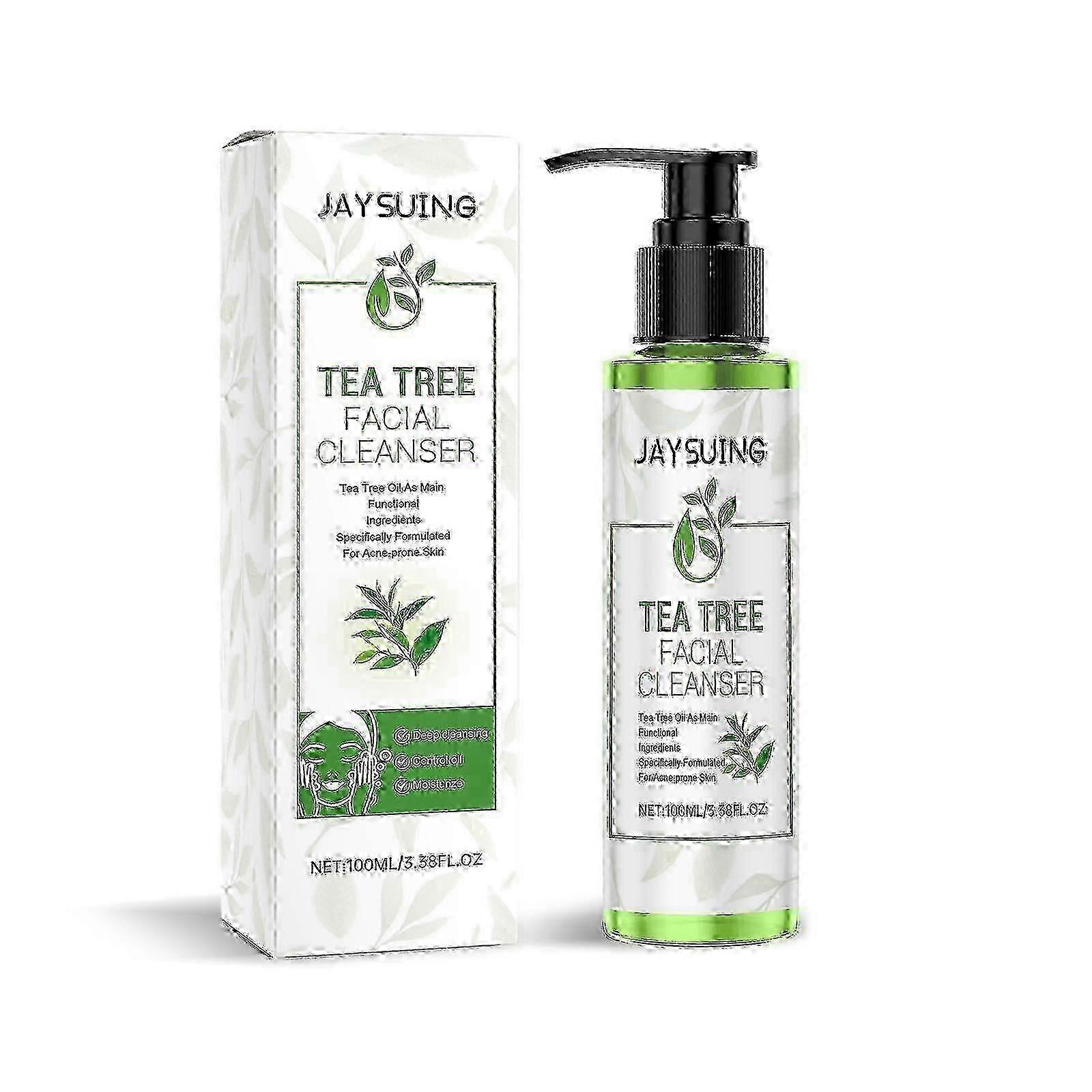 Tea Tree Cleansing Gel Tea Tree Oil Refreshing Oil Control Cleanser Gentle Moisturizing Cleansing Lotion