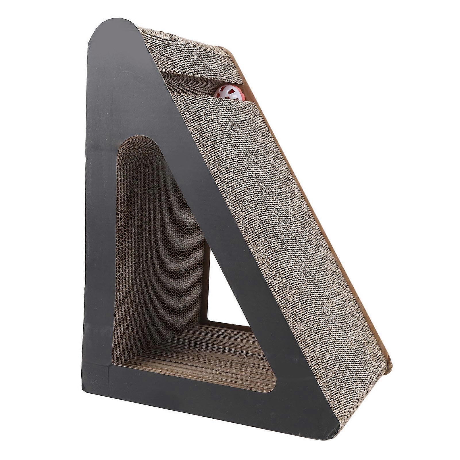 Cat Scratching Board Triangle Vertical Shape Corrugated Paper Cardboard Cat Cat Scratcher for Grinding Claws 