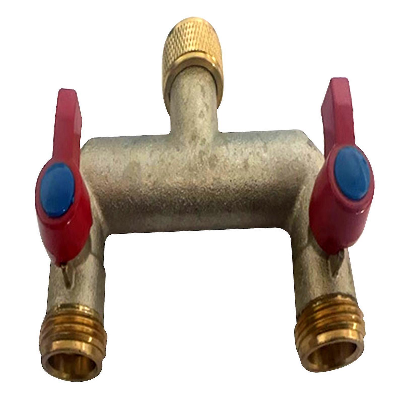 double control water splitter for irrigation system precise water flows regulation for Lawn