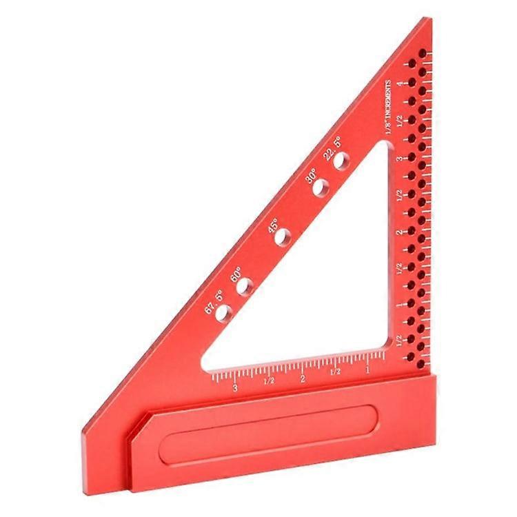 Woodworking Multi Angle Hole Ruler Aluminum Alloy Carpenter Precision Marking Tool