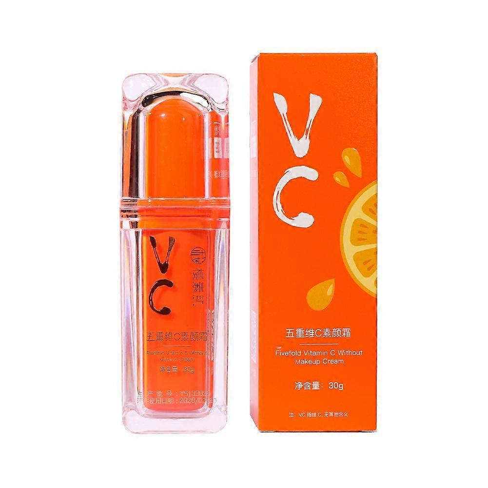 Vitamin C Tone Up Cream 30g Moisturizing Primer Pore Concealer Natural Glow Makeup Base