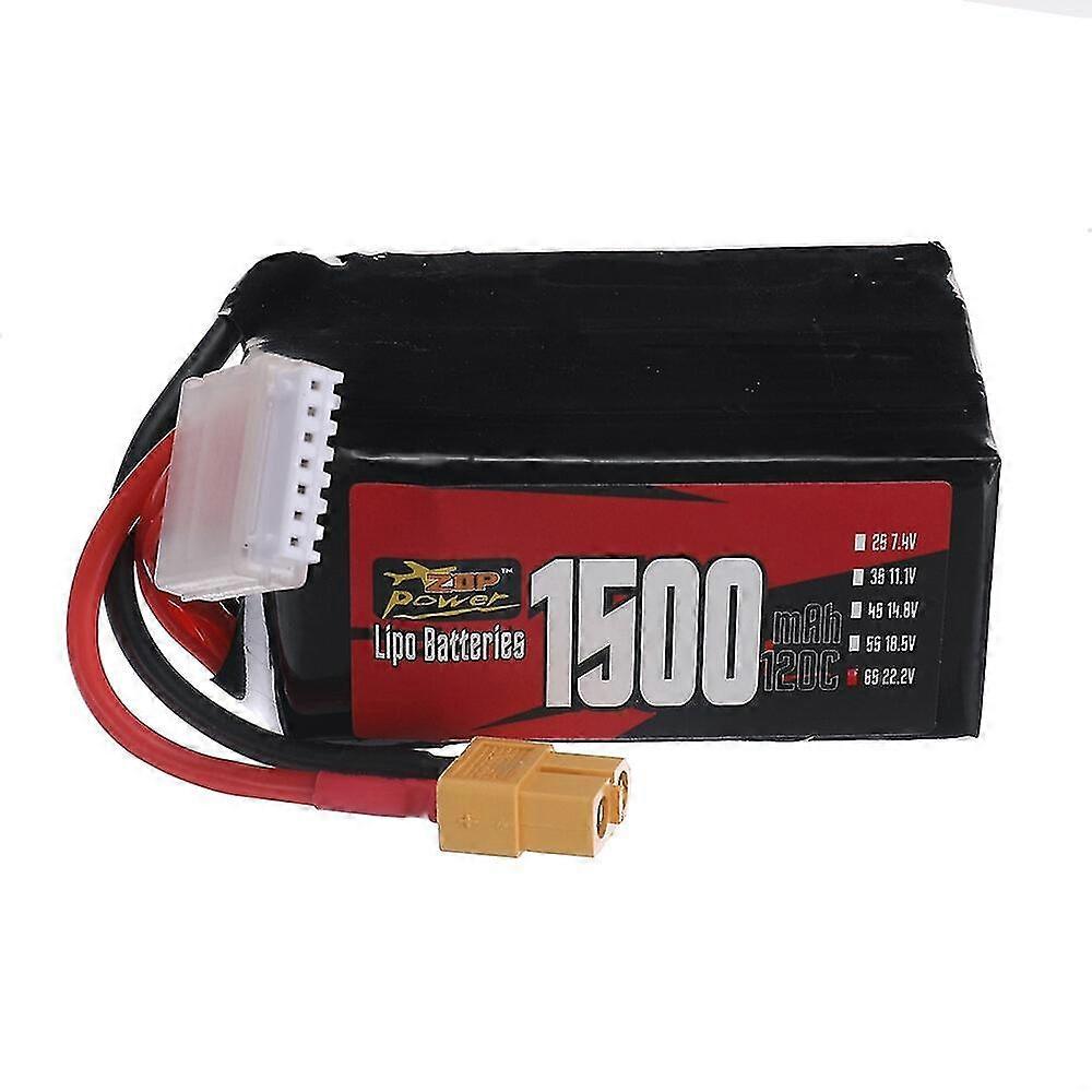 2025 ZOP Power 6S 22.2V 1500mAh 120C 33.3Wh LiPo Battery XT60 Plug for SpeedyBee Master 5 V2 RC FPV Raci