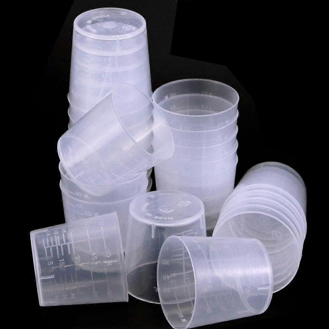 Graduated Tumbler Set of 30, 60ml Each for Accurate Measurements in Laboratories and Schools