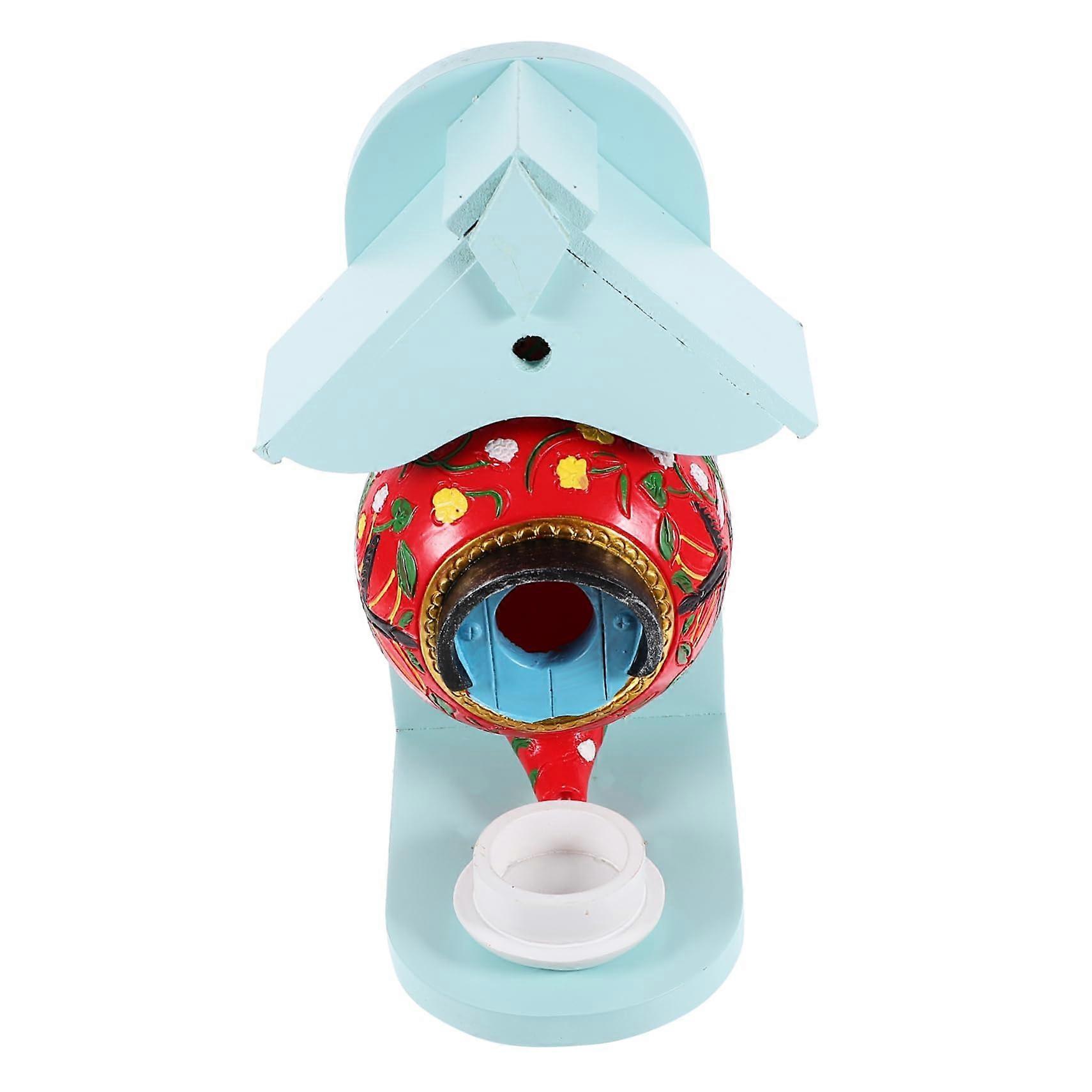 1 Satz Vogelhaus Hanging Birdhouse Teapot-Shaped Feeder For Garden And Terrace, Robust For Wild Birds, Multi-Functional