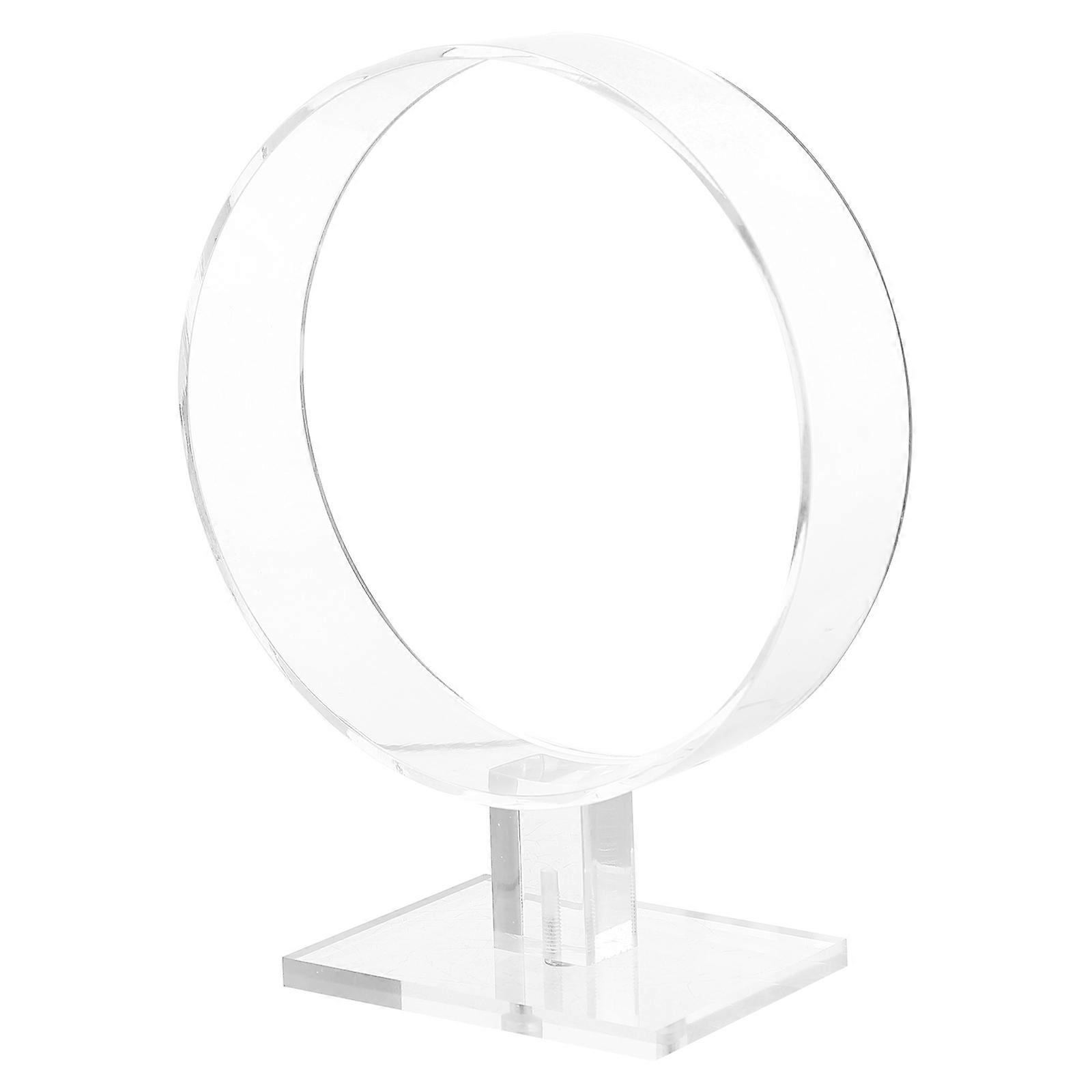 Round Acrylic Headband Holder for Organization Transparent Elegant Design Fits Vendors and Home Use