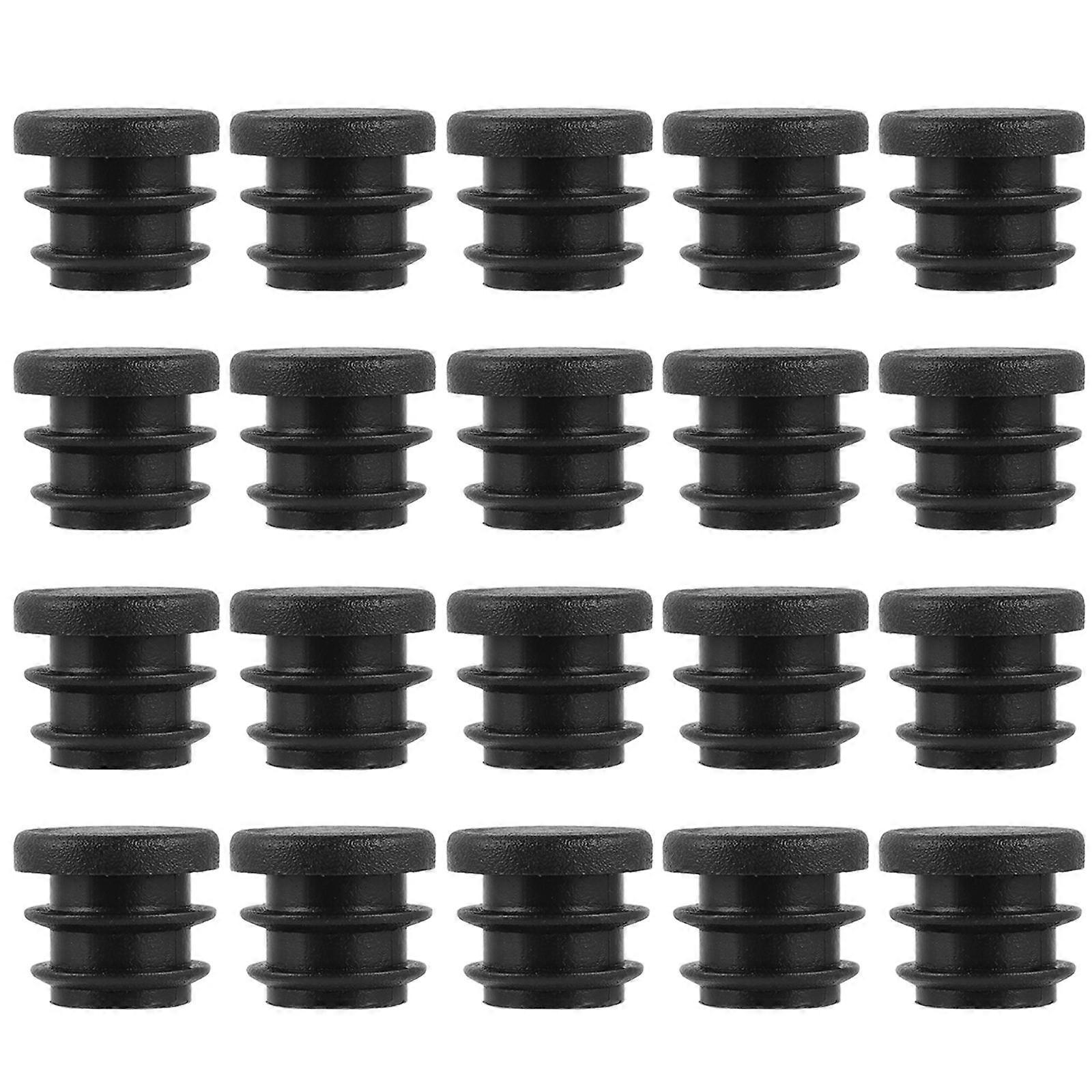 100pcs Plastic Plug Round Caps Chair Glides Inserts for Furniture Leg Protection Noise Reduction Floor Scratch Prevention Tube End Caps