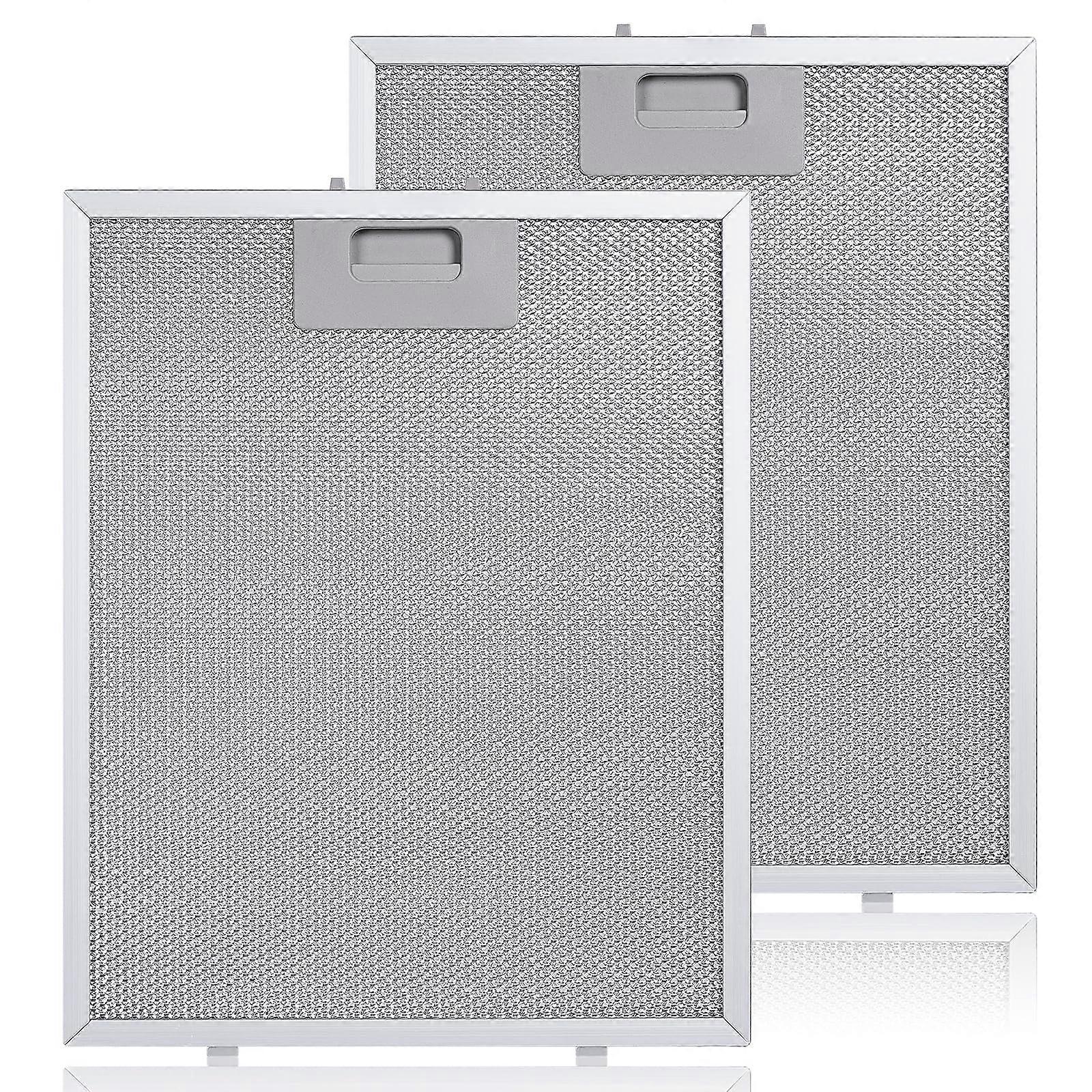2 Pack Metal Grease Filter for Cooker Hood 320 x 260 mm, Aluminium Grease Filter, Replacement Filter, Metal Grease Filter for Cooker Hoods