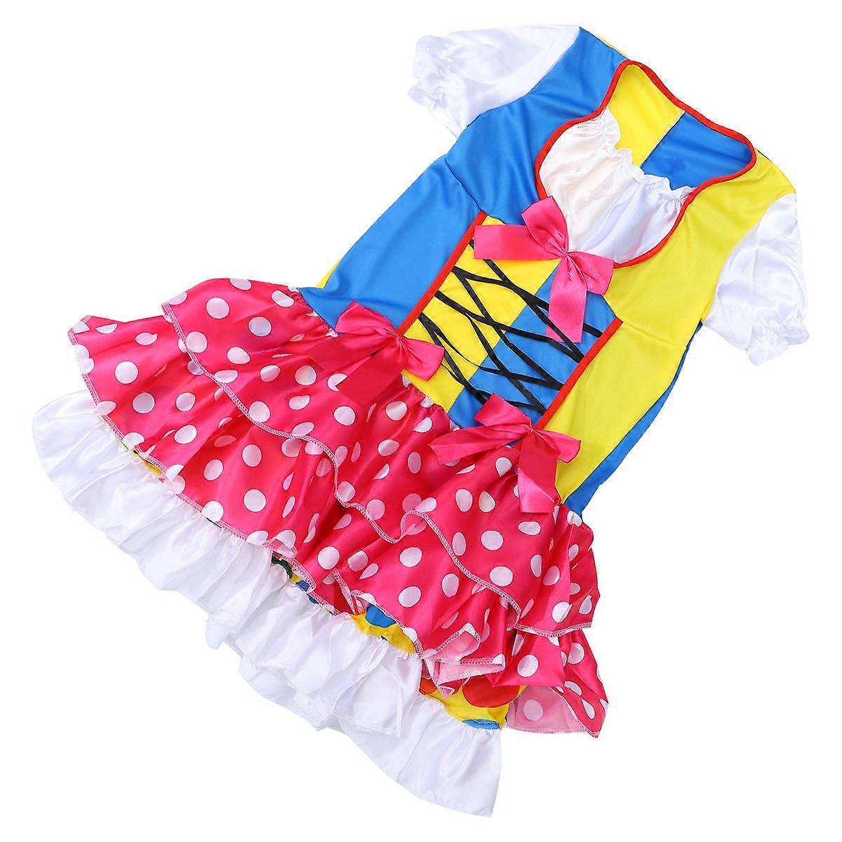Halloween Costume Clown Cosplay Outfit for Decoration 1Pcs Assorted Color