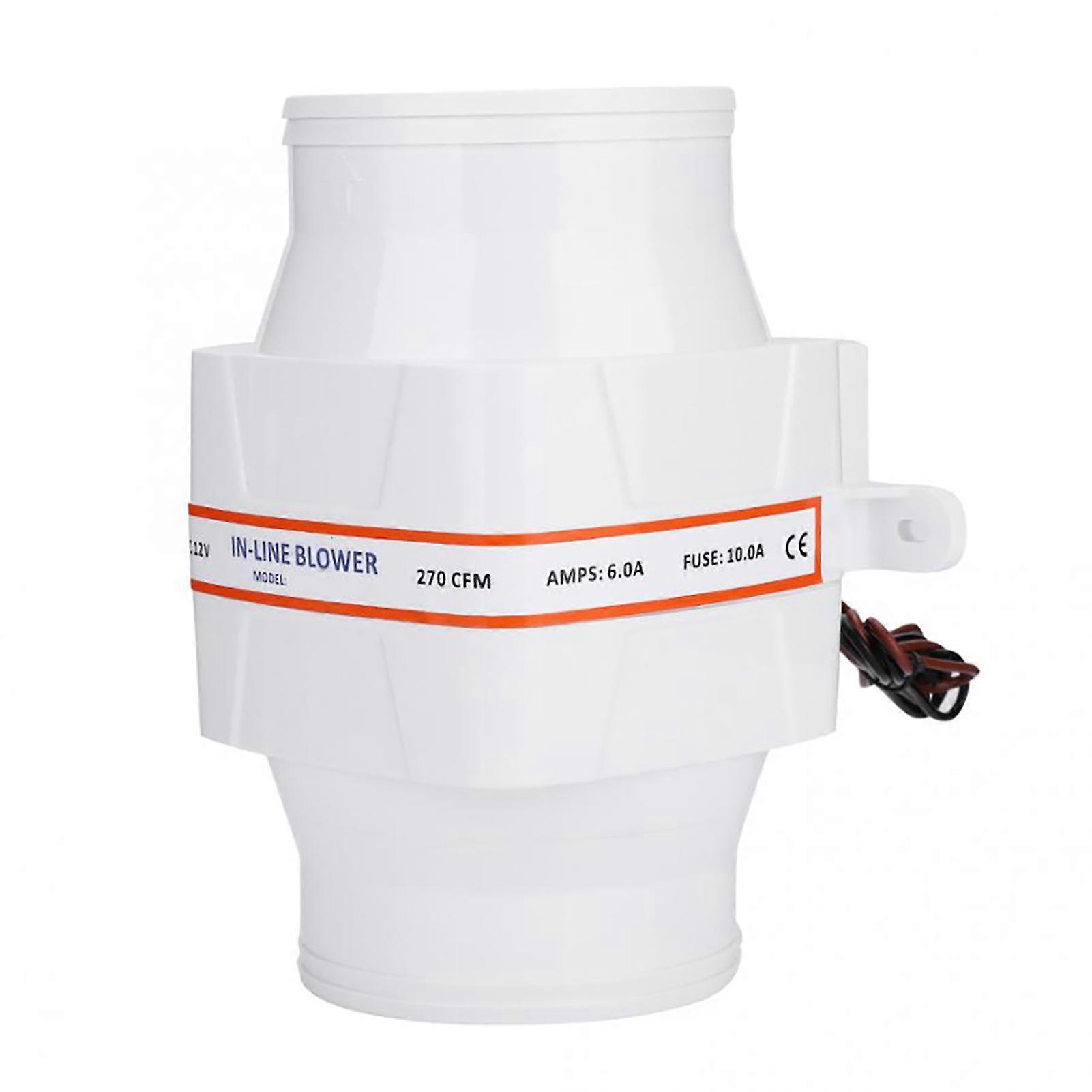 4 inch Inline Marine Bilge Blower Quiet and Powerful for Yacht Caravan