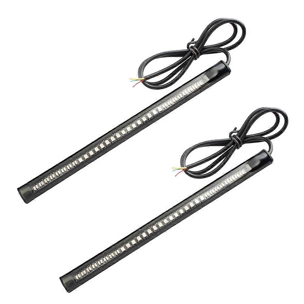 Motorcycle Turn Signal Indicators Durable Red Light Set for Motorbikes, Low Power, Easy Installation