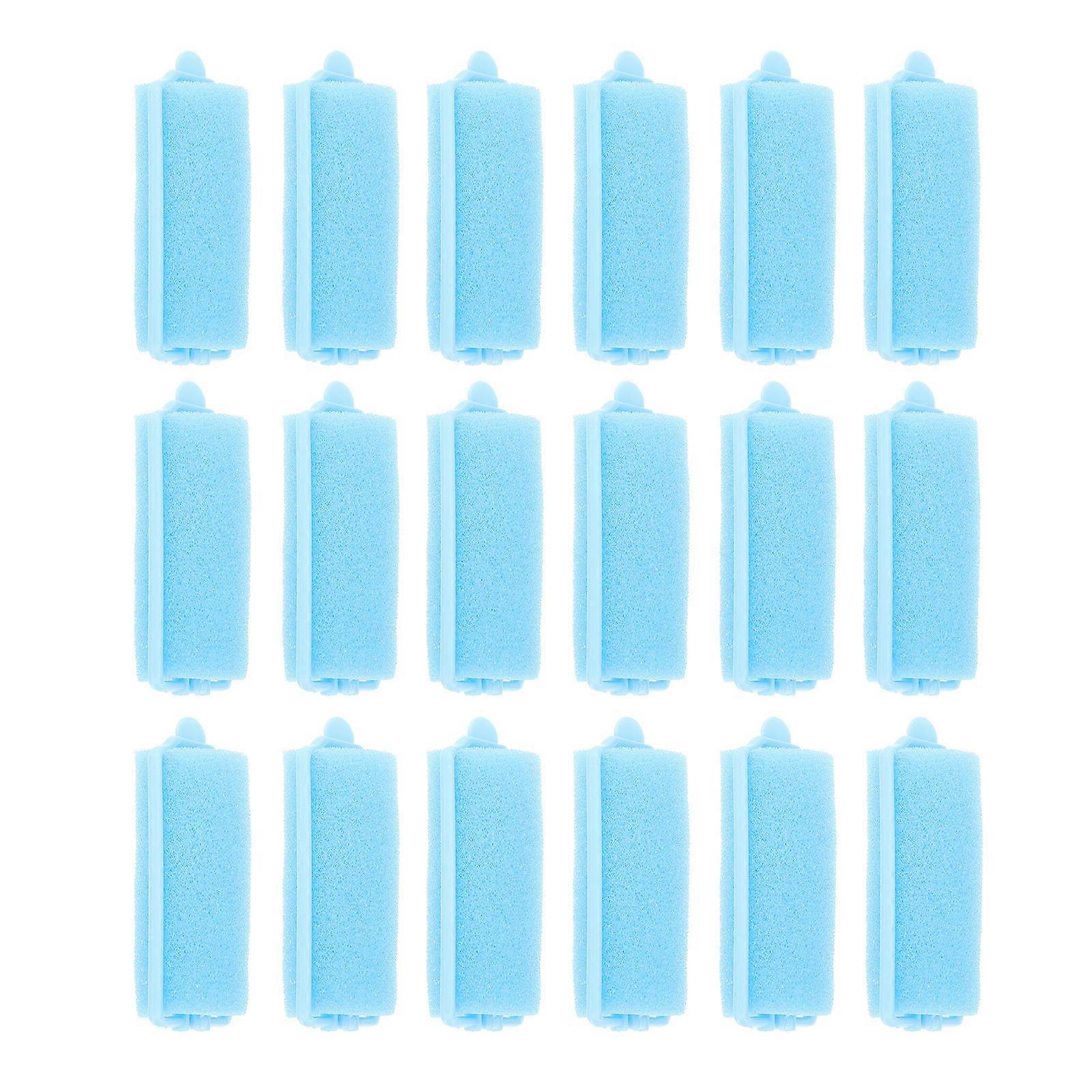 Soft Curlers Hair Styling Tools Girls Lightweight Portable Blue 6.5X2.5CM 20Pcs