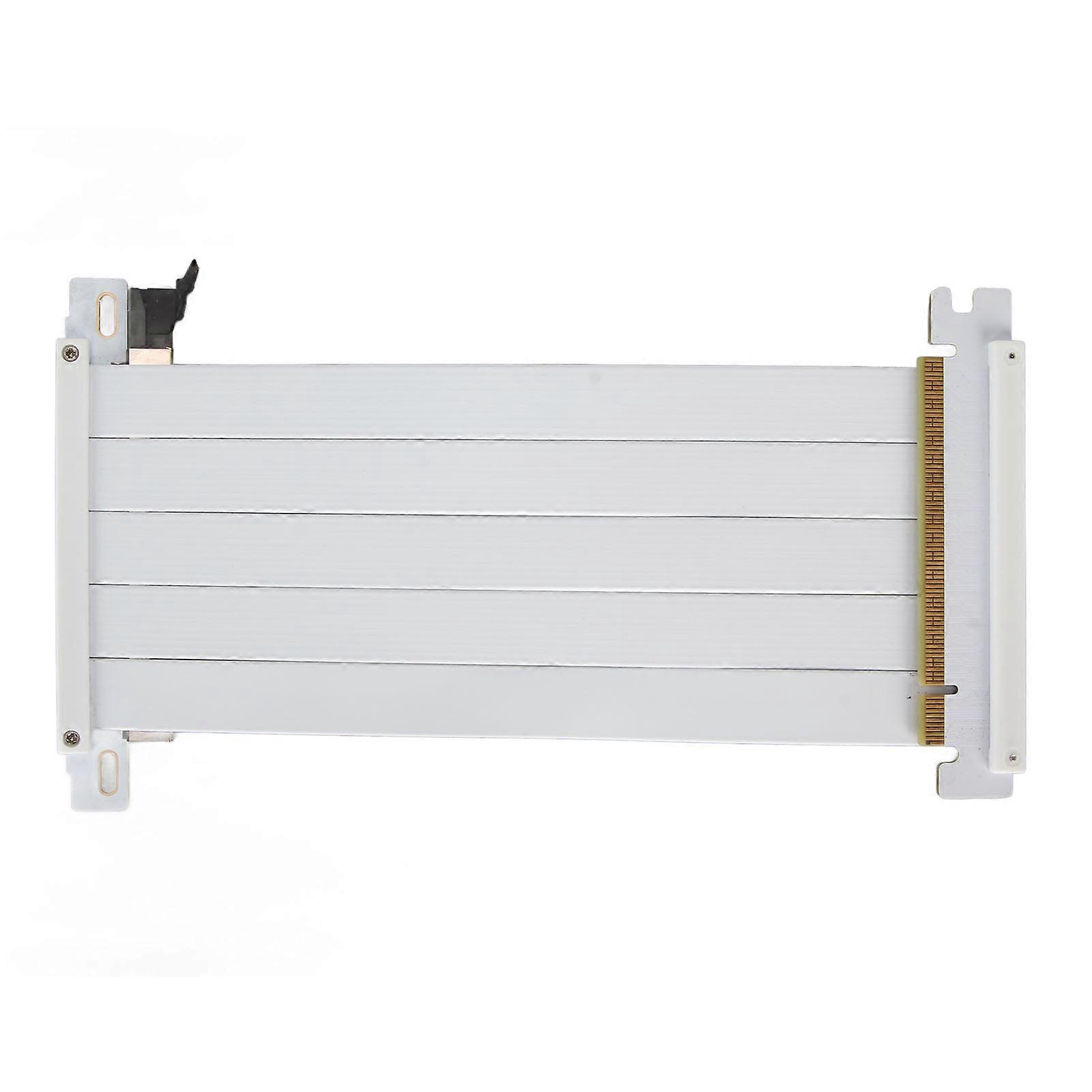 Câble d'extension PCIE 4.0 X16 haute vitesse, flexible, double face, 180 degrés, pour GPU RTX 4090 et RX 7900 XT, blanc, 30 cm