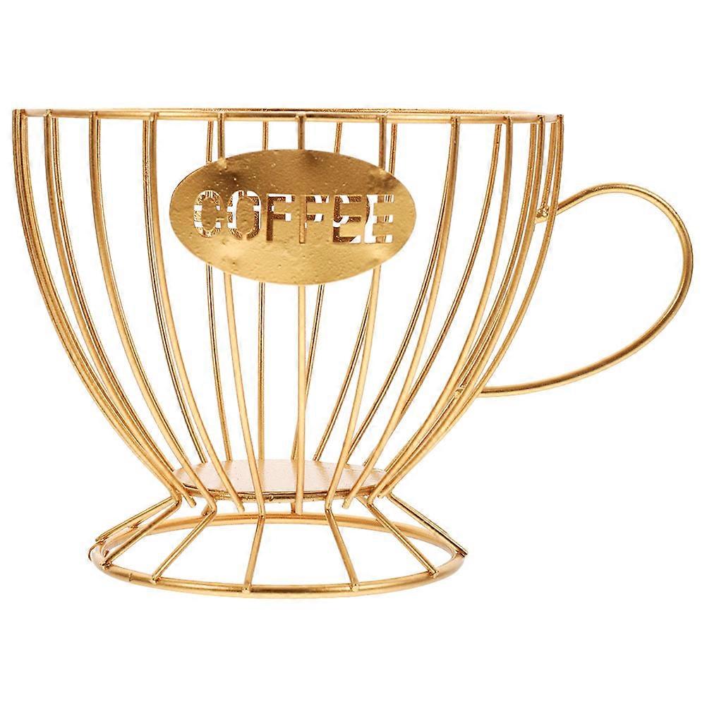 Basket Shape Coffee Holder Fruit Draining Holder Kitchen Counter 1Set