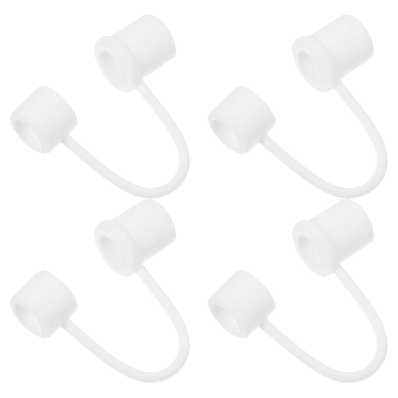 Drinking Straw Caps Prevent Drink Spills Minimalist Style General Users 4Pcs