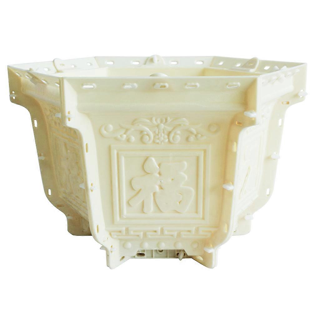 Cement Flower Pot Making Mold Plastic Flower Pot Making Mold For Balcony European Style 28.00X28.00X20.00CM Heat Resistant 1Pcs