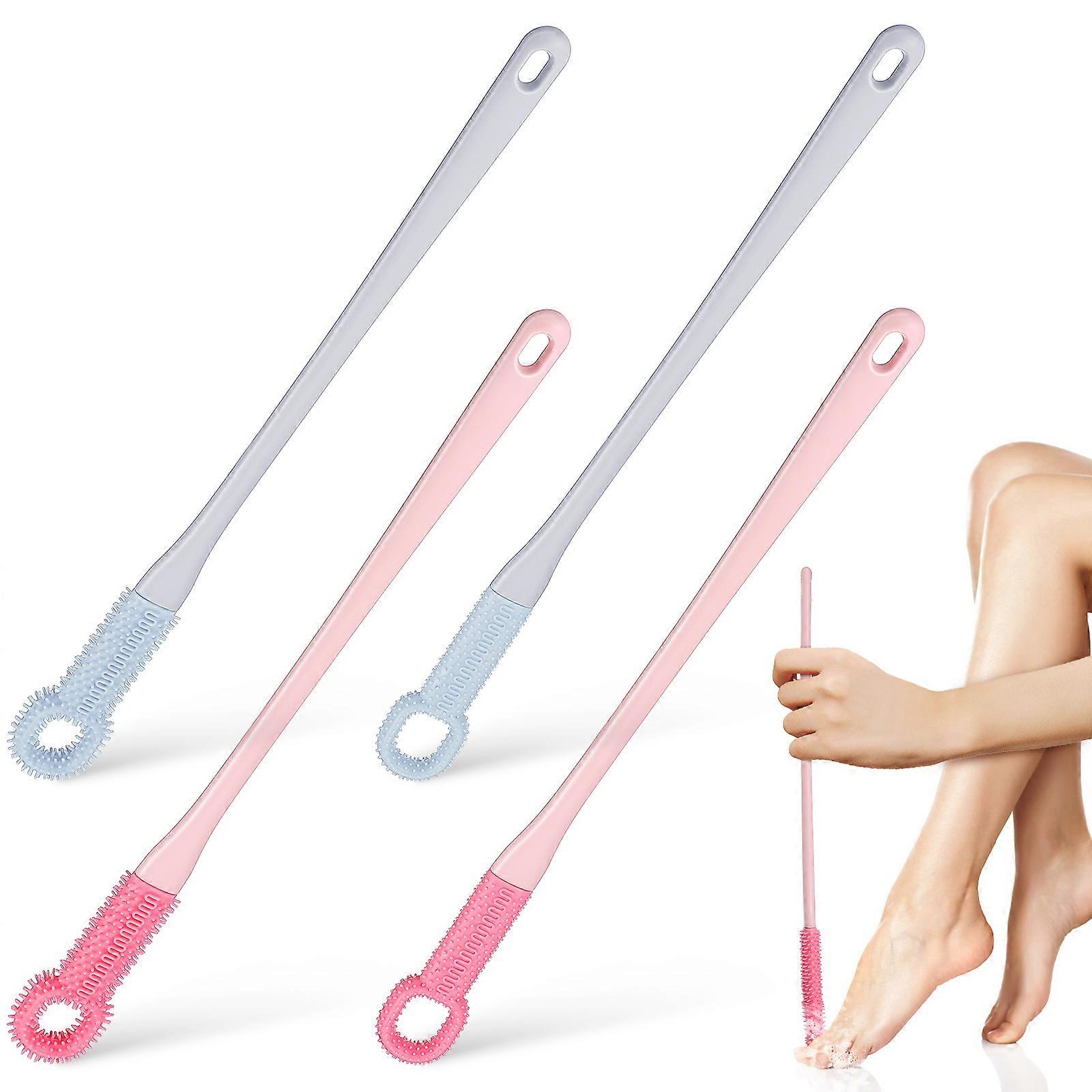 Foot Brush Toe Gap Cleaning With Long Handle For Home Use 4Pcs