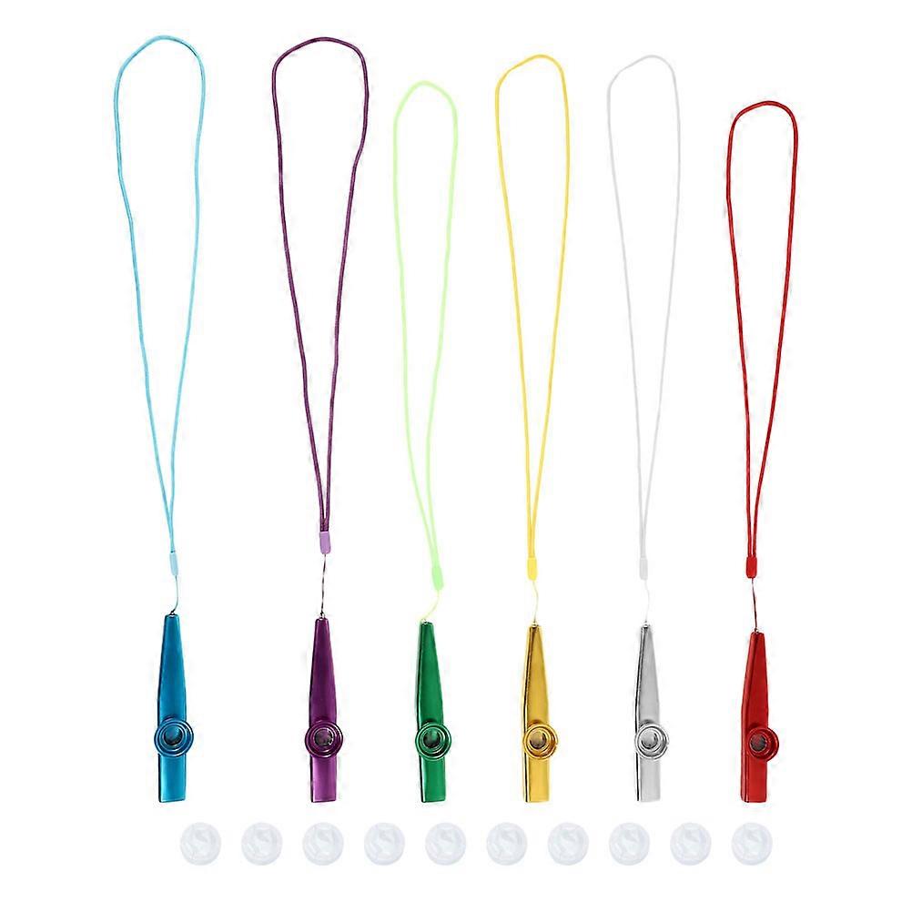 Small Kazoo Instrument Perfect For Beginners With Lanyard And Additional Membranes 1Set