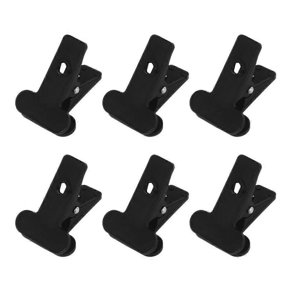 Background Clip Holders Muslin Spring Clamps Photography Backdrop Cloth Side Clamps Black 9x6x0.5cm Firm Fixing 6Pcs