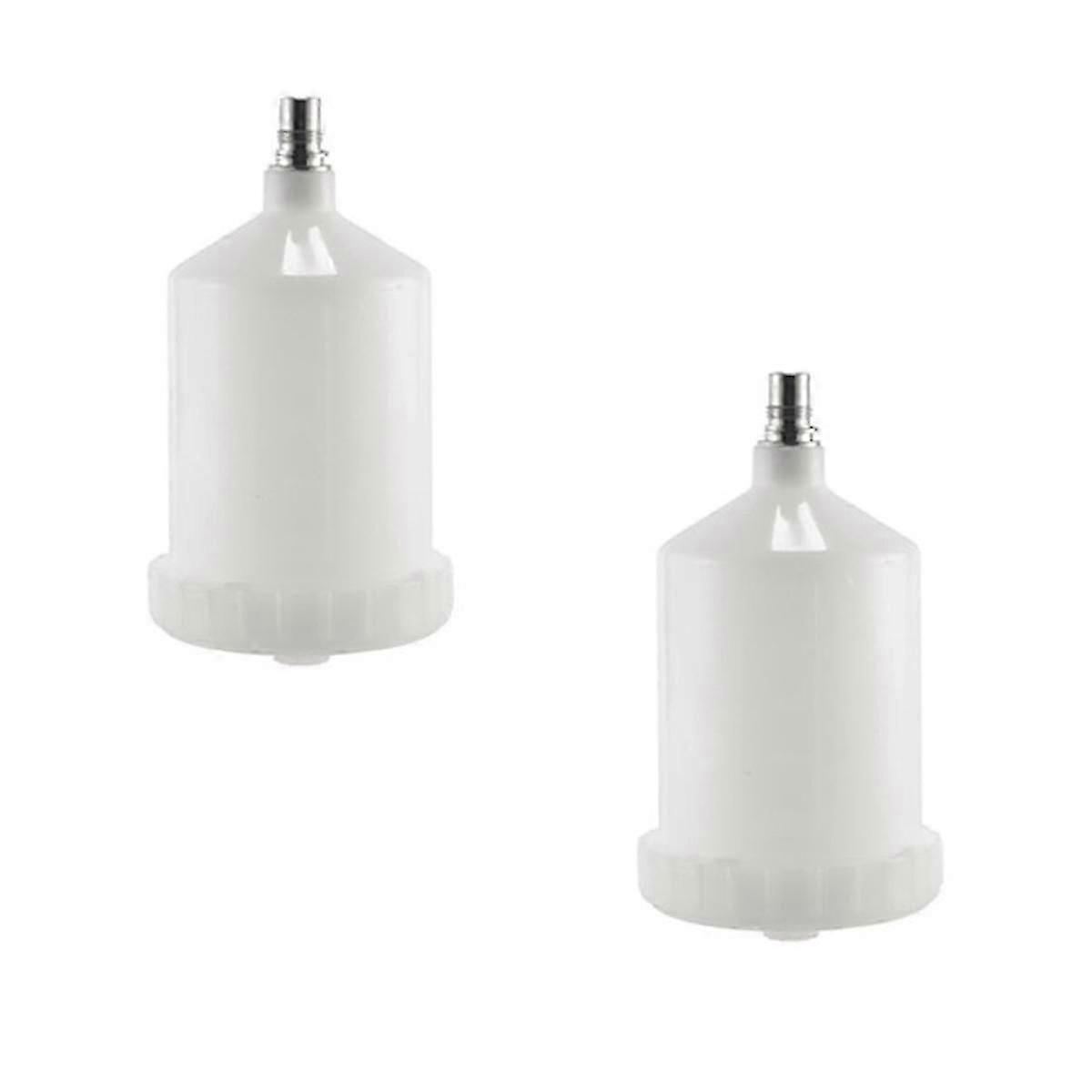 2 sztuk 600 ml plastikowy pojemnik na farbę Hvlp do opryskiwacza Sata Złącze kubka Opryskiwacz do farb strumieniowych - dobry