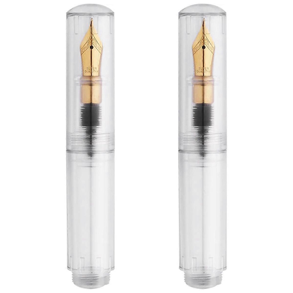 Mini Pocket-Size Eyedropper Fountain Pen Writing Ink Pen F Nib Ink Pen Portable Mini Pocket Pen