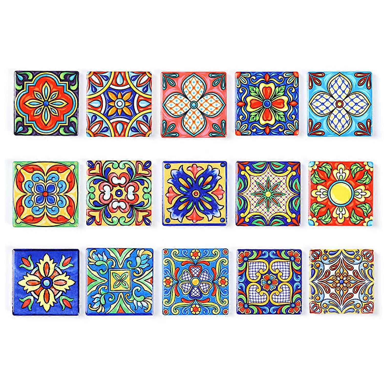 Square Soft Magnetic Ceramic Fridge Magnets 15 Different Styles