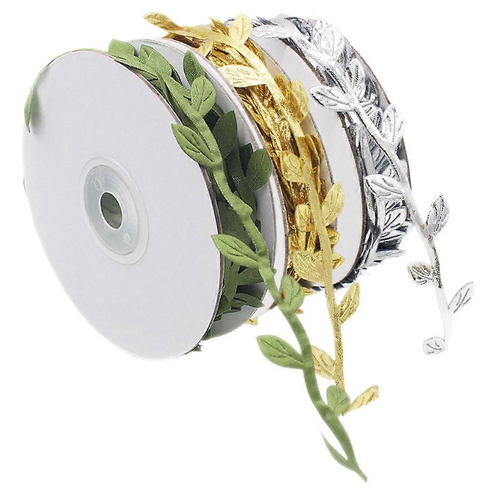 Decorative Ribbon Leaf Design Ribbon Event Planners Use 3 Rolls