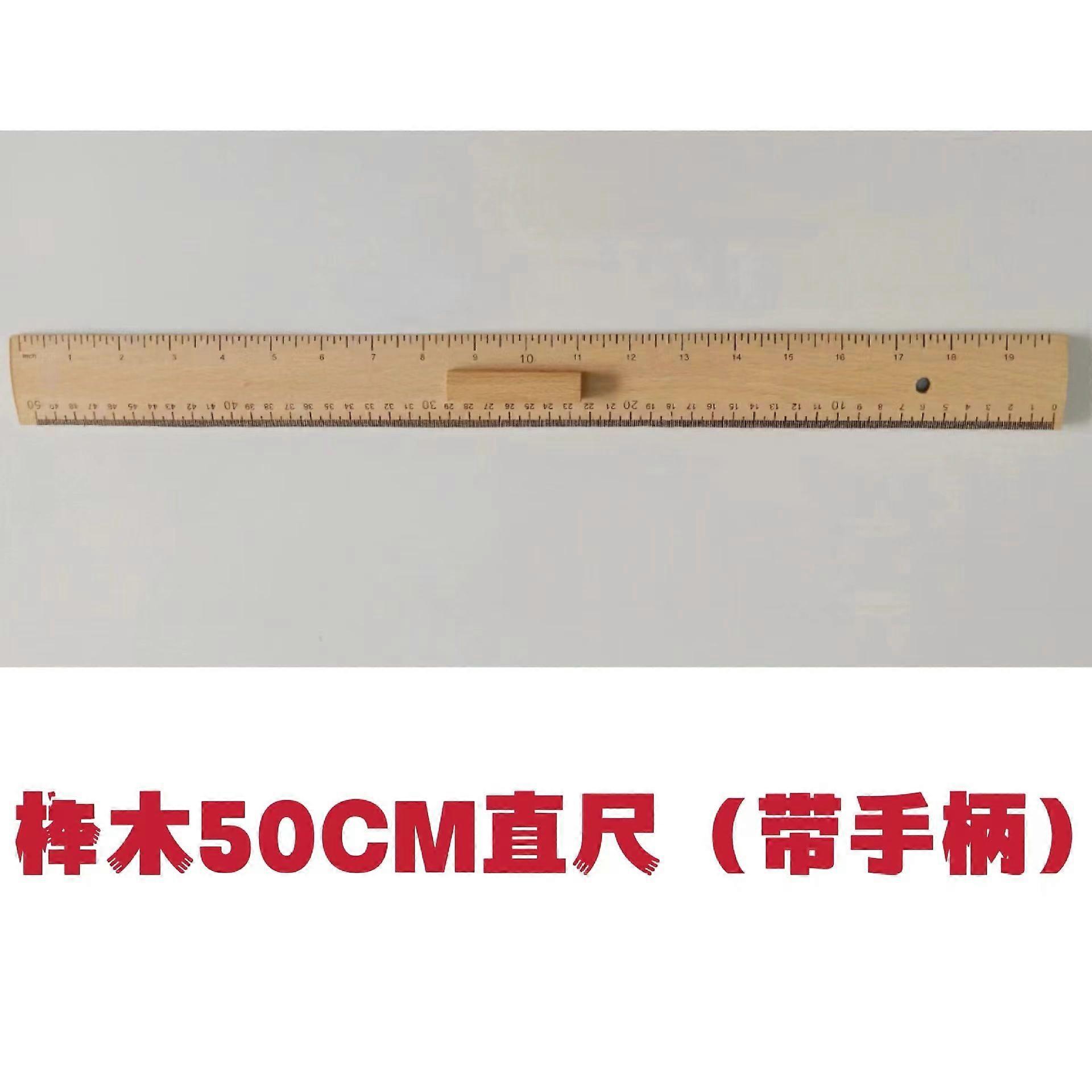Wood Scale Ruler: Sewing And Crafting Ruler - Dual-Scale Measuring Tool For Tailor - Wooden Measuring Tool For Fabric Cutting And Classroom Teaching