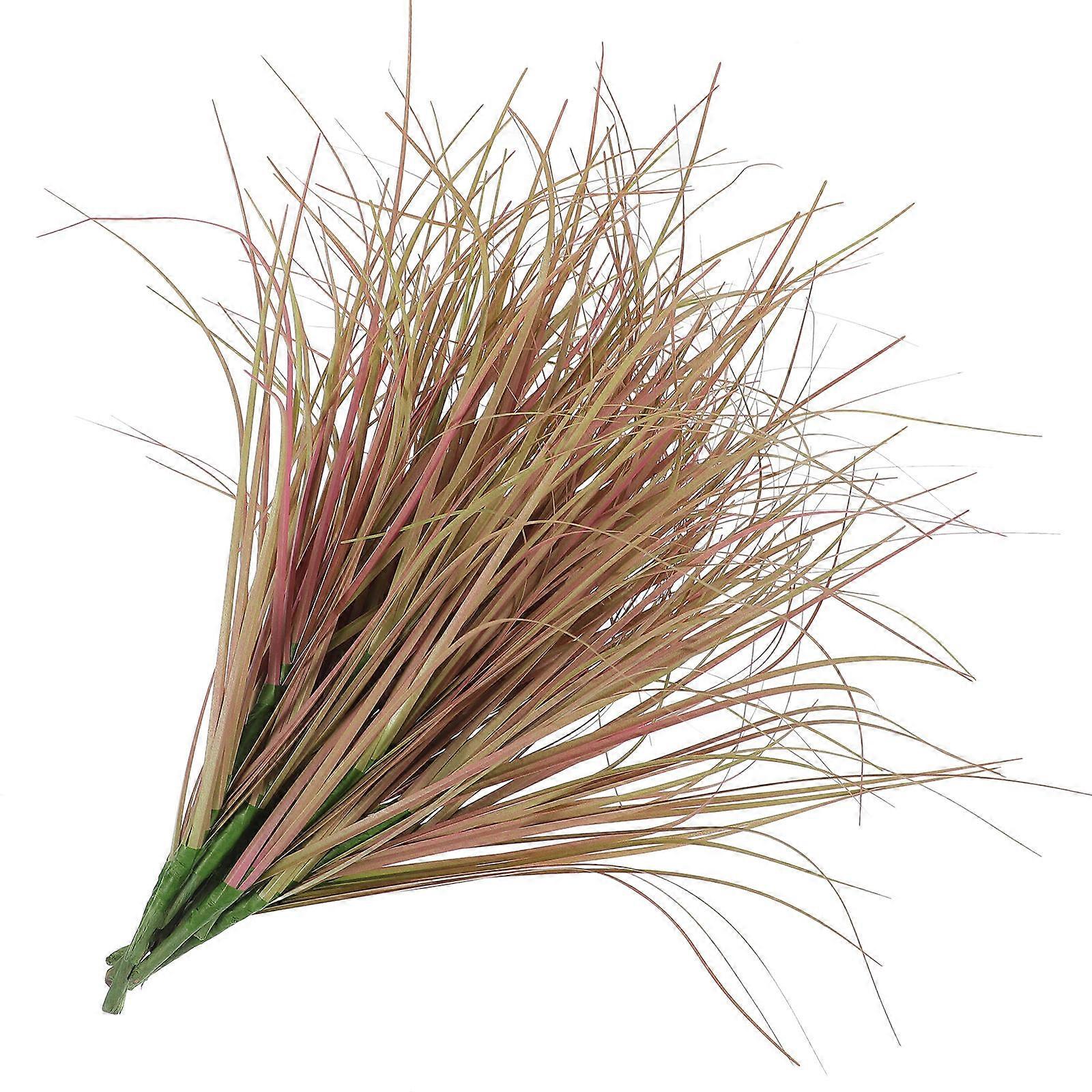 12pcs Artificial Plants Home Decor Simulation Grass Plant Adornments