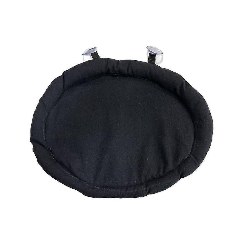 Bed with bearded dragon, soft mat with suction cups, washable for travel