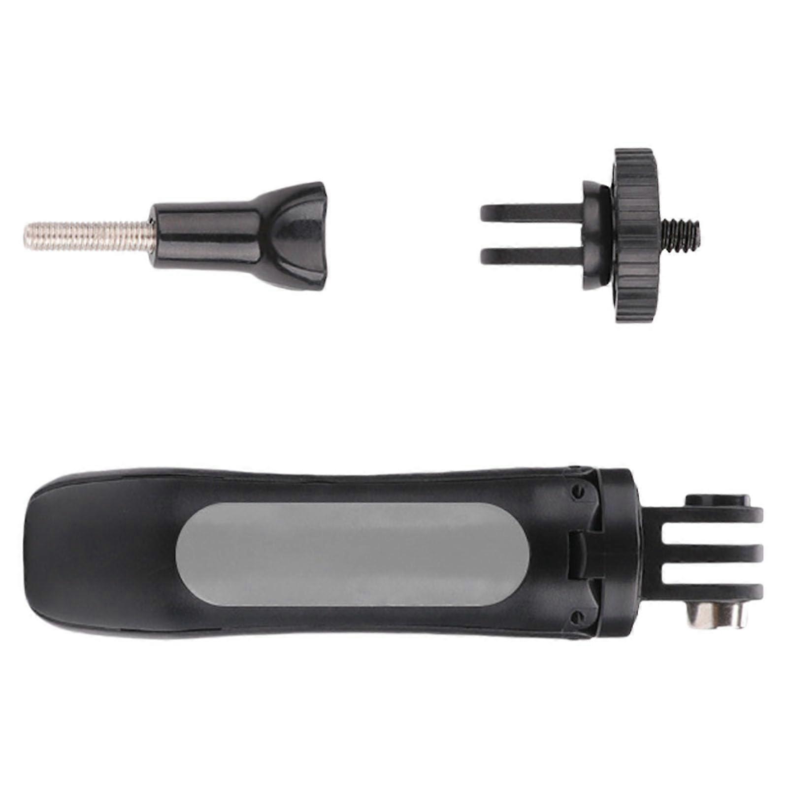 360 Degree Action Camera Tripod - Non-Slip Rubberized Legs, Compact Grey Design, Travel Vloggers And Cyclists