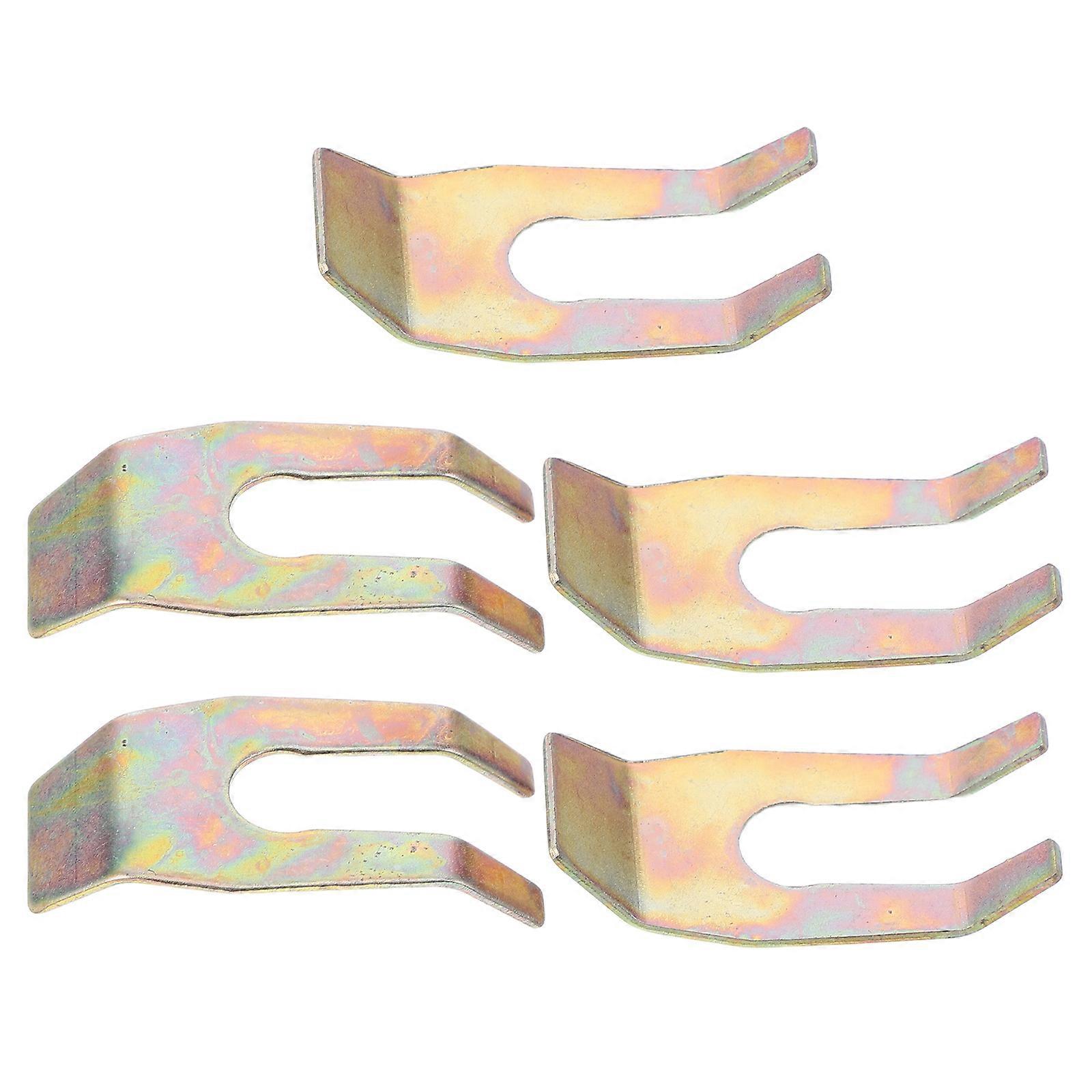 U Clamp Bracket Fixing Tools for Automotive Oil and Brake Lines Golden 5Pcs