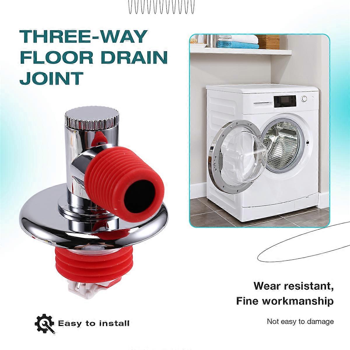 Anti-Backflow Washing Machine Drain Hose Adapter, Plastic Seal for Bathroom & Toilet, Essential Home