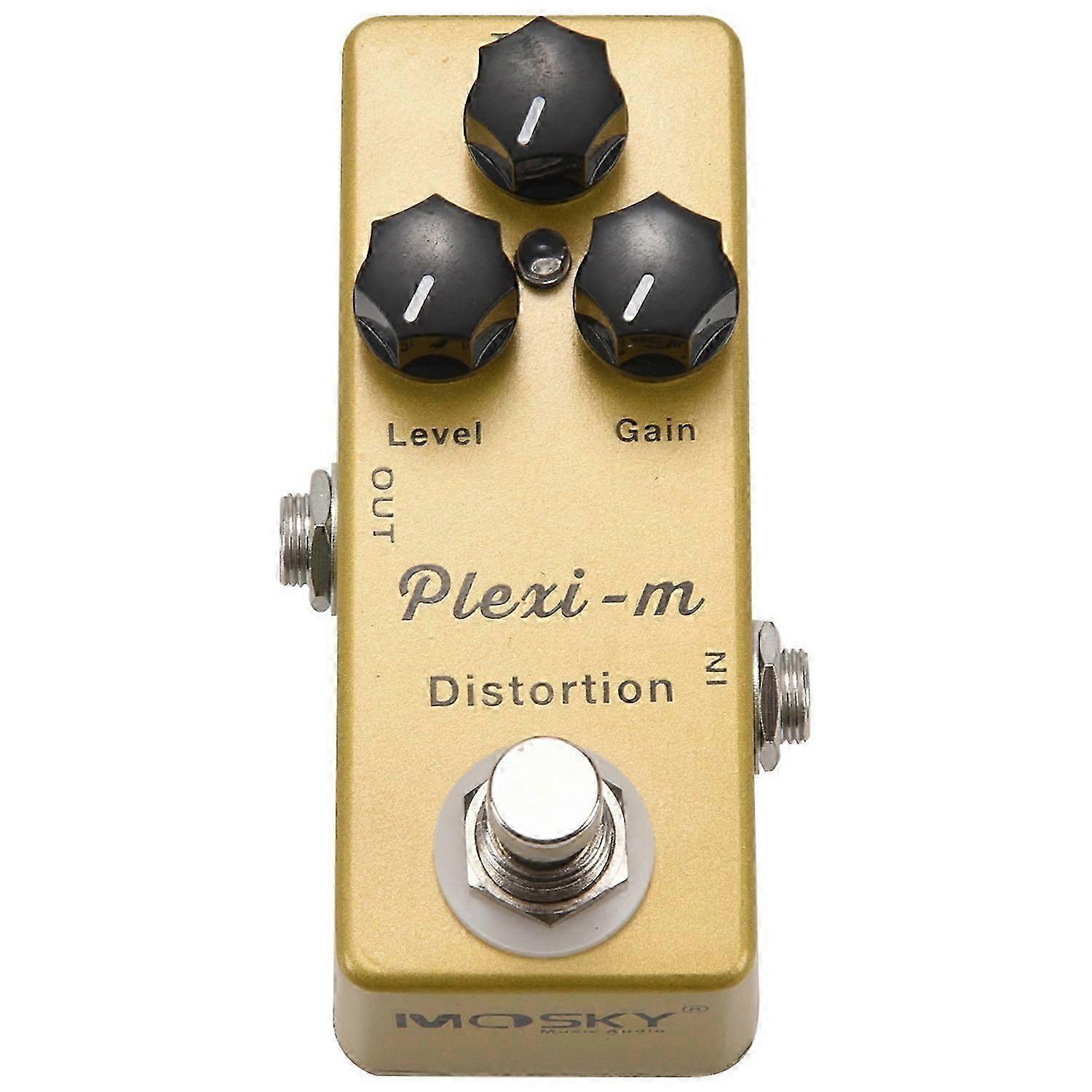 MOSKY Plexi-m Elgitarr Distortion Effektpedal Gitarrdelar Full Metal Shell True Bypass