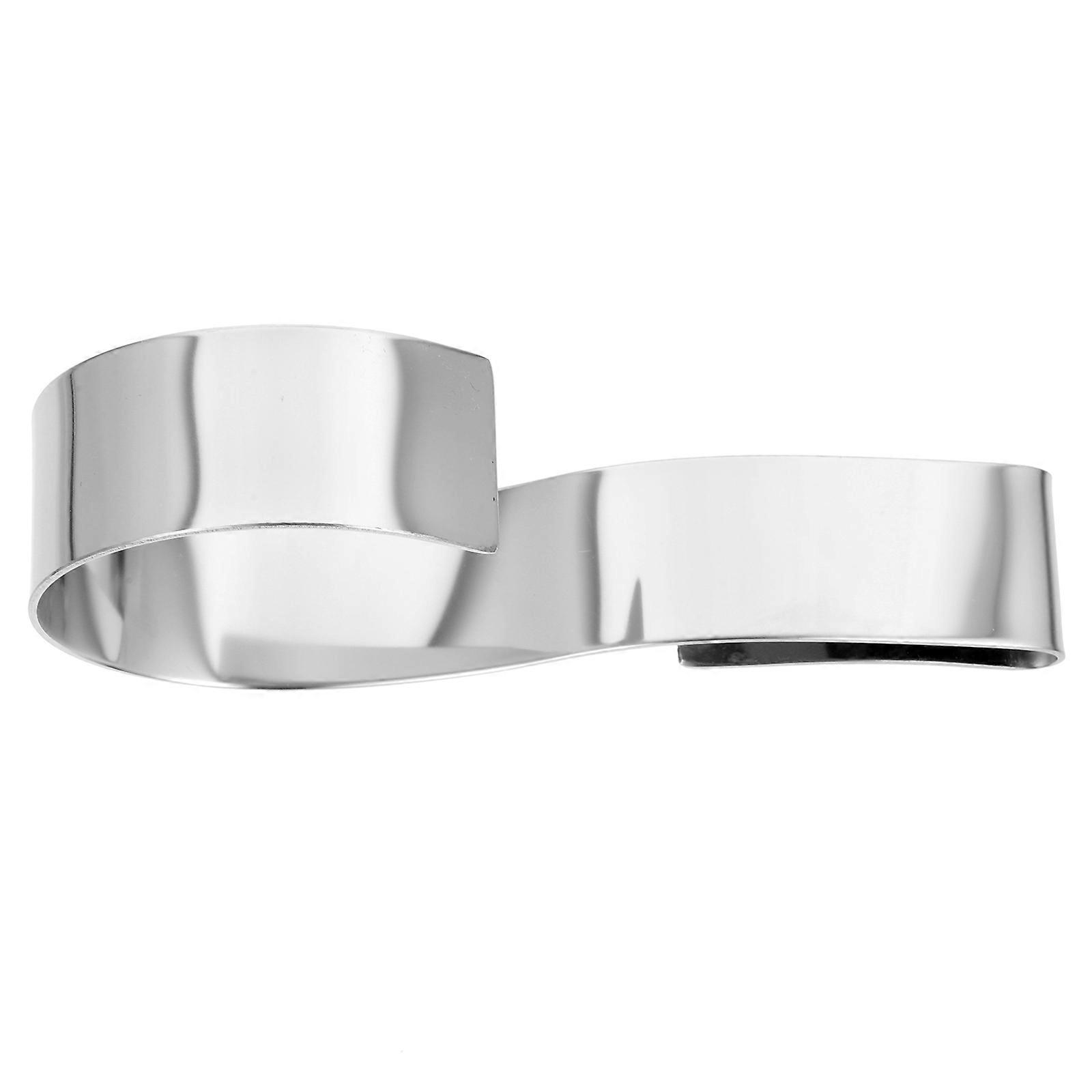 Belt Display Stand Stainless Steel Modern Curved Design Home Storage 1Pack