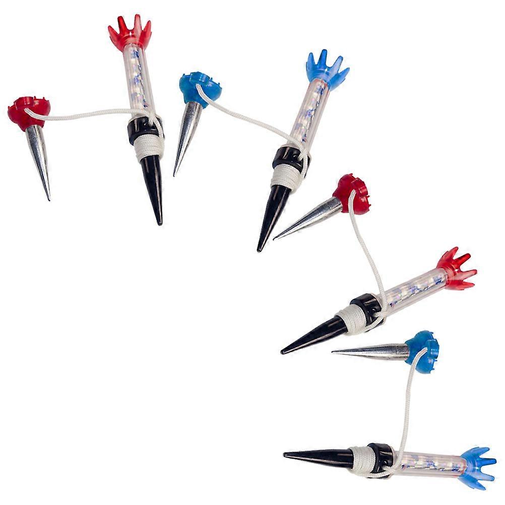 4pcs Unbreakable Golf Tees with Magnetic Bases for Practice Mats – Durable & Easy to Use Training Holders – Random Color