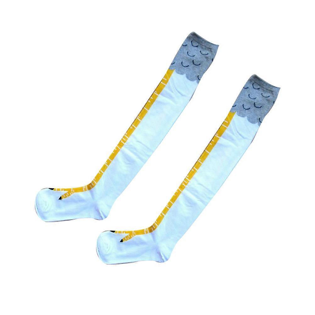 Funny Stockings Claws Design Socks for Women Cosplay Warmth White 1Pair