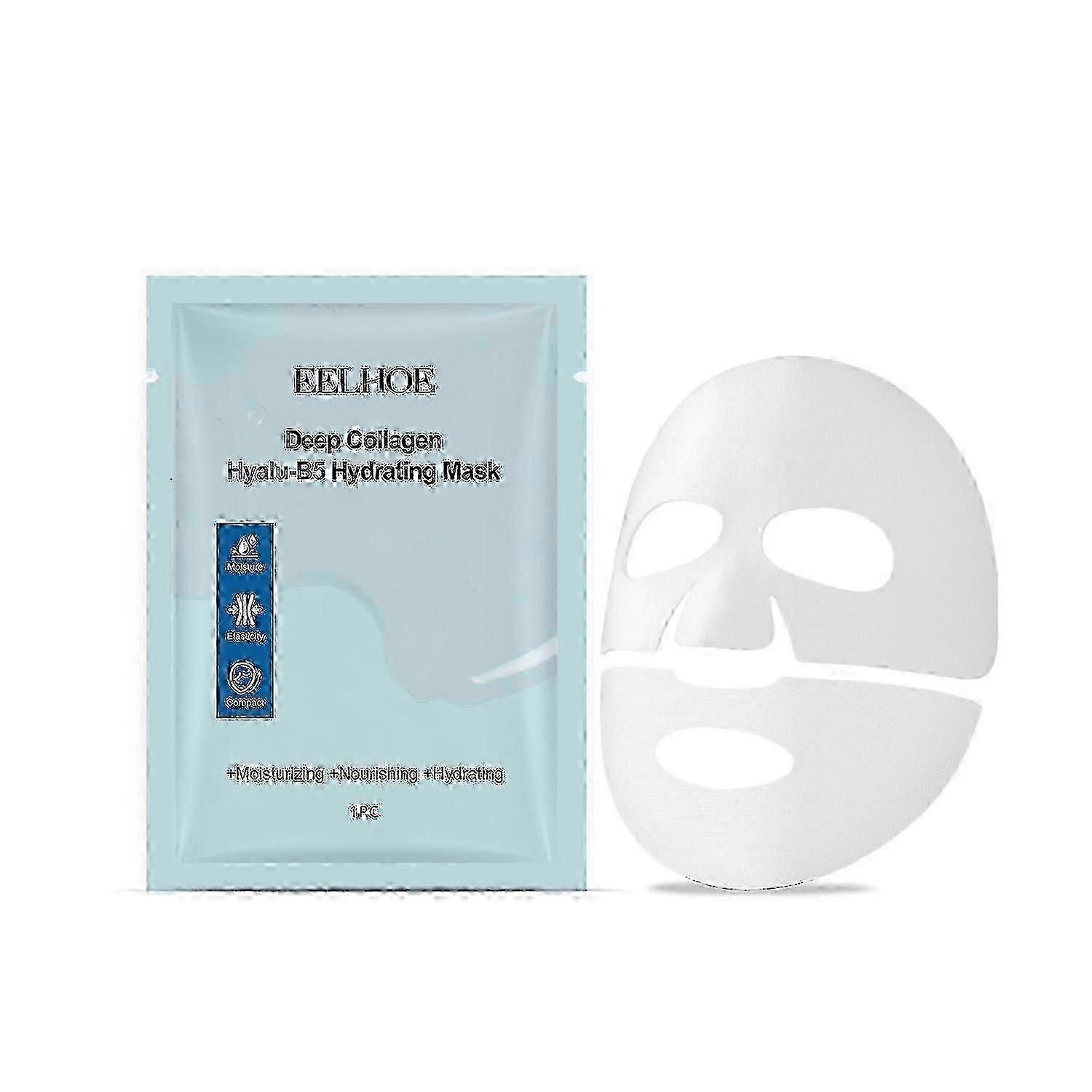 EELHOE Collagen B5 Moisturizing Mask, Hydrating And Moisturizing Facial Skin 3-In-1 Mask