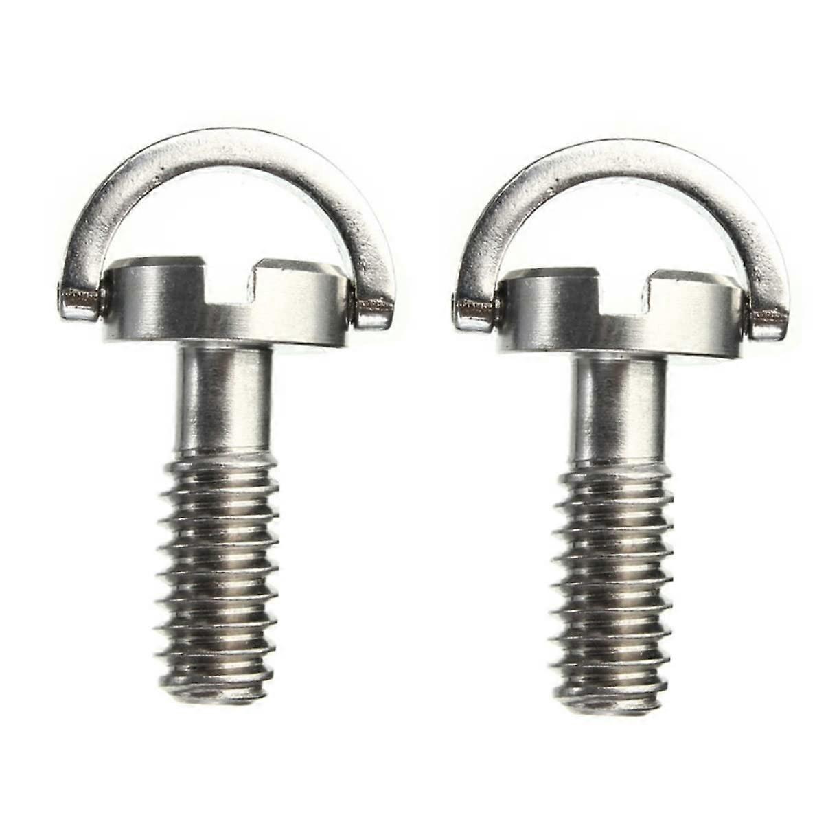 Set of 2 Stainless Steel D-Ring Screws, Adjustable Camera D-Screw Kit for Tripod Quick Release Connections