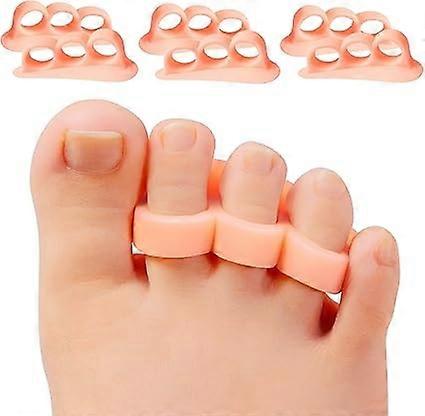 HG Gel Toe Separators, 6-Pcs Toe Stretchers, Toe Straighteners, Bunions, Hammer Toes, Overlapping Toes, Claw Toes