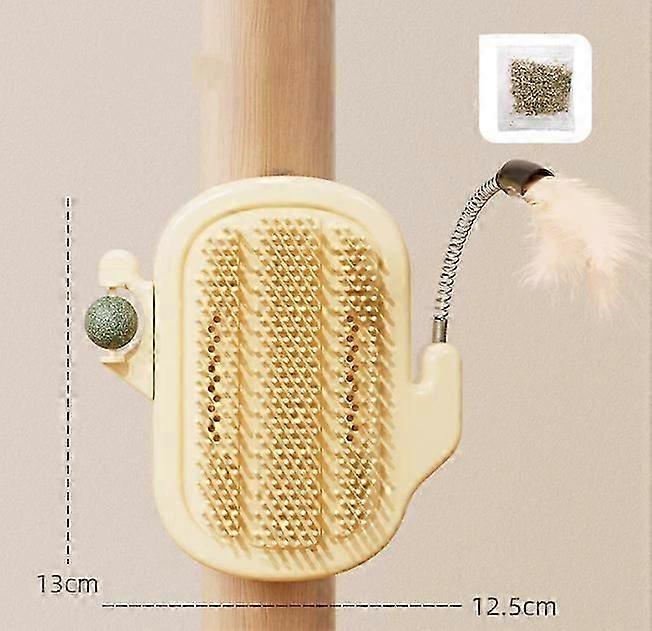Corner Cat Scratcher,Cactus Shedding Comb,Multifunctional Stress Relief