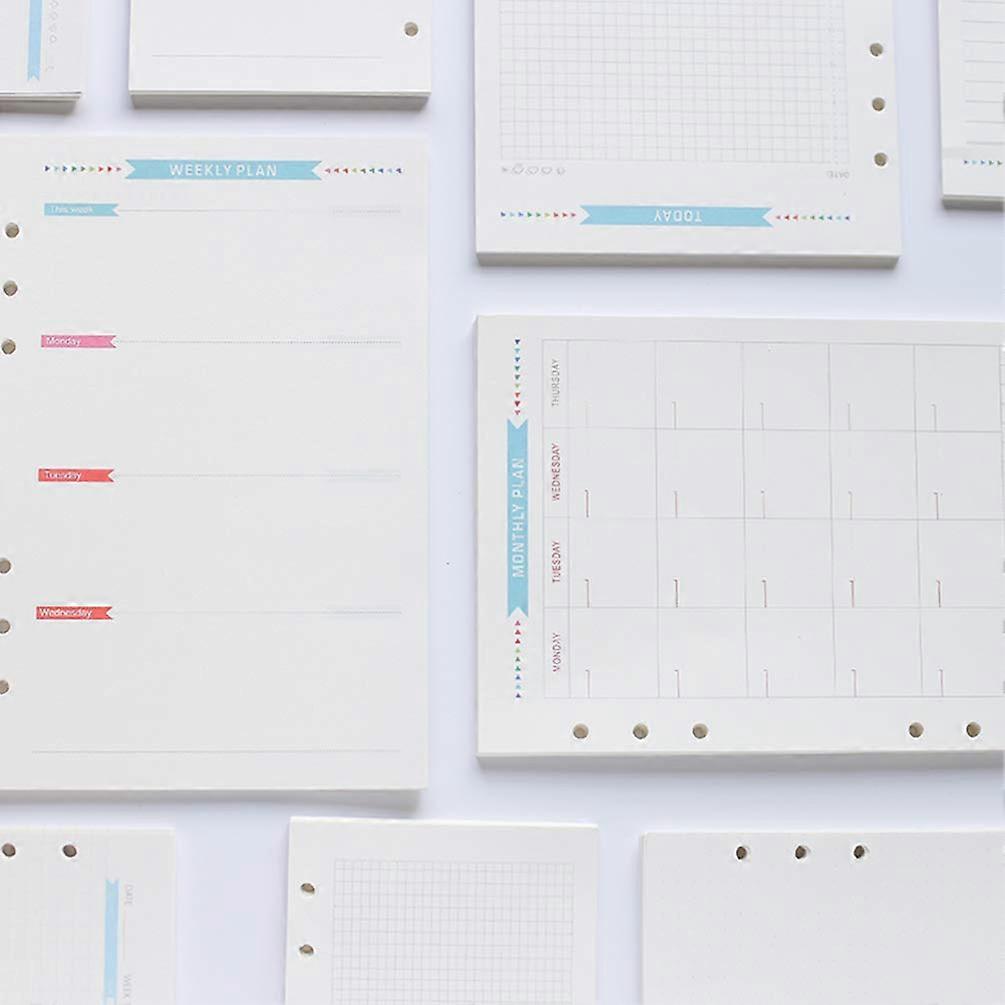 A6 Refill Paper 40 Sheets Loose Leaf 6 Hole Lined Paper for Notebooks Planners Diaries and Index Dividers
