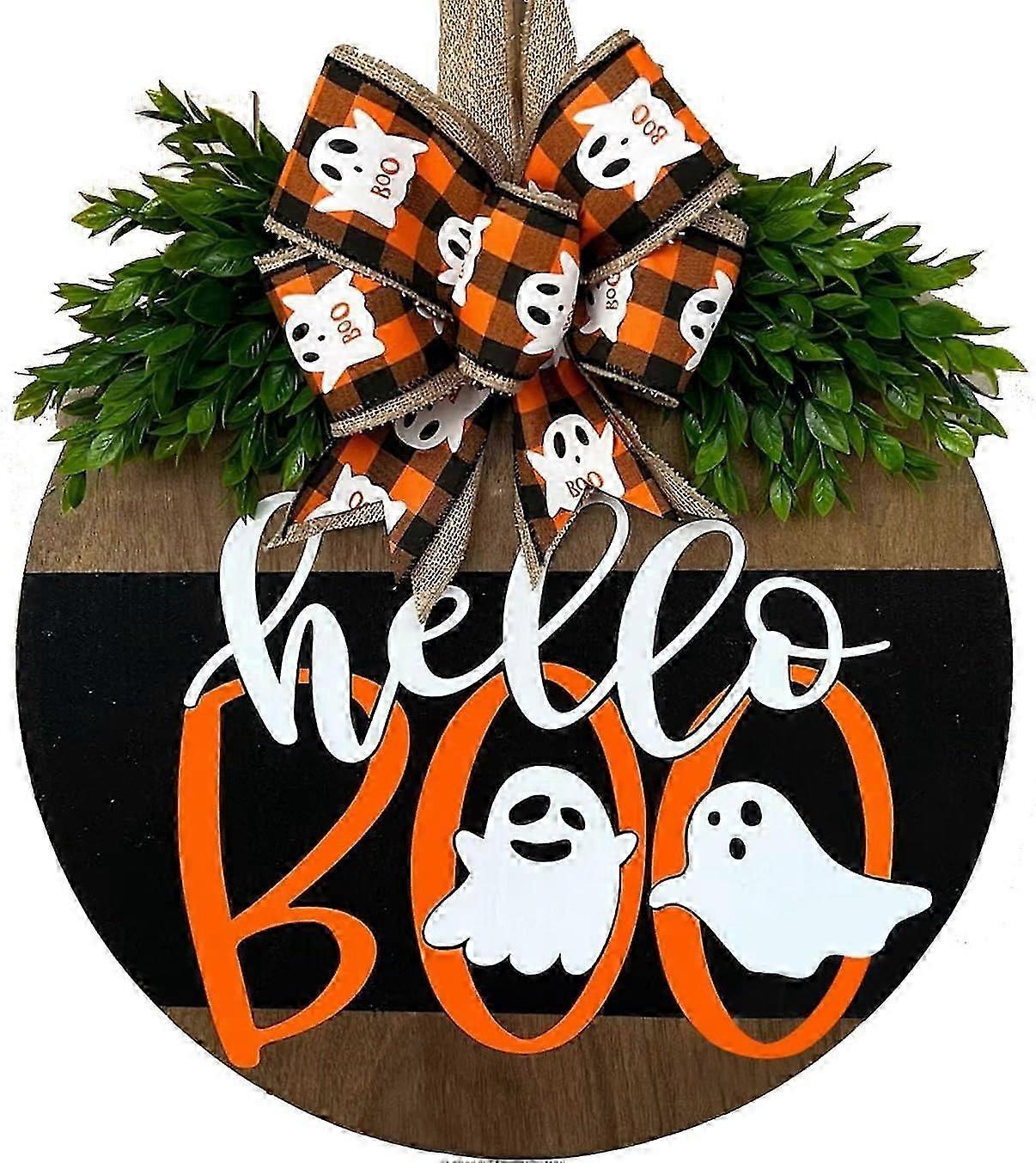 ハロウィーンの白い幽霊のドアの装飾家庭用軽量吊り下げドアの装飾